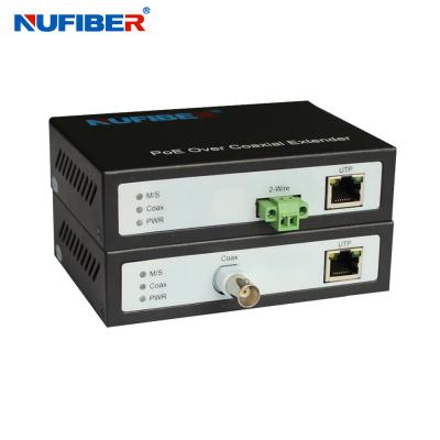 中国 POE IP Over 2 Wire Ethernet Over Coaxial Extender 300m DC52V For Hikvision Camera 販売のため