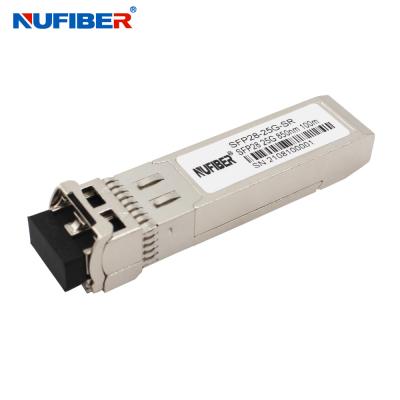 China OEM SFP28 25G SR Module Duplex MMF 850nm 100m compatible with Cisco/Huawei/H3C for sale