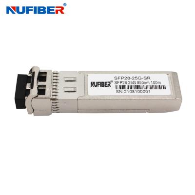 China OEM SFP28 25G SR Module Duplex MMF 850nm 100m compatible with Cisco/Huawei/H3C for sale