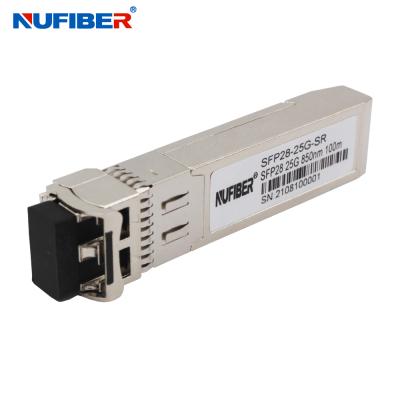 China OEM SFP28 25G SR Module Duplex MMF 850nm 100m compatible with Cisco/Huawei/H3C for sale