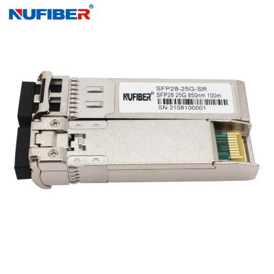 China OEM SFP28 25G SR Module Duplex MMF 850nm 100m compatible with Cisco/Huawei/H3C for sale