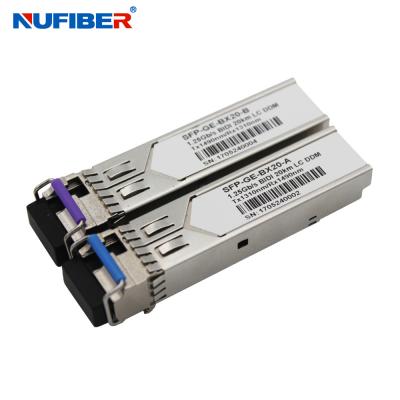 China 1310nm 1490nm 1.25G SFP Transceiver Singlemode 20km Single LC Connector for sale