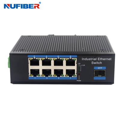 China Aluminum Alloy 8 Port Poe Ethernet Switch For Security System for sale