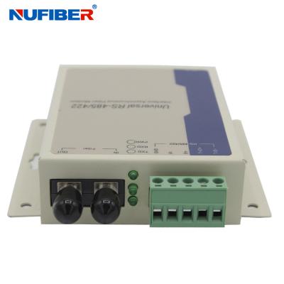 China SM Duplex 20km Serial To Fiber Converter With RS485 RS422 Interface for sale