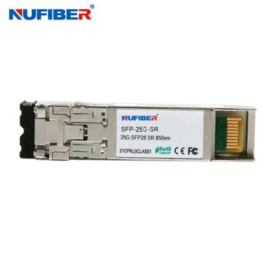 China 25G Ethernet Optical Transceiver SFP28 100m 850nm LC DDM For Wireless Network for sale