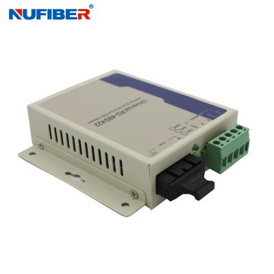 China Duplex MM 1310nm 2KM SC RS485 RS422 Serial To Fiber Converter for sale