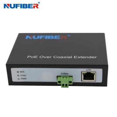 China 2 Wire IP Ethernet Over Coaxial Extender 0 - 300M With POE Function for sale