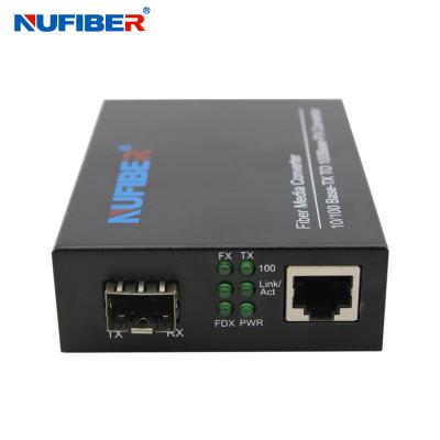 China NF-C550-SFP IEEE 802.3 10 100M SFP To RJ45 Converter for sale