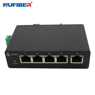 China Industrial 10 100M 5 UTP Port Network Ethernet Switch 24V for sale