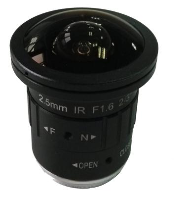 China 8MegaPixel aperture F1.6 CS mount manual iris focal length 2.5mm fisheye lens for sale