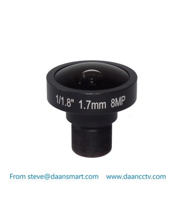 China 8MegaPixel aperture F2.0 mount M12*0.5 focal length 1.7mm fisheye lens for sale