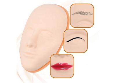 China 3D Eyebrow Lip Microblading Silicone Practice Skin Makeup Mannequin Head Tattoo Face Training for sale