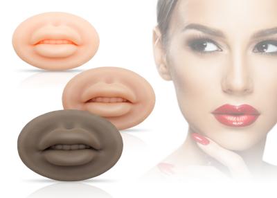 China 3D Silicone Lip Permanent Makeup Tattoo Practice Skin 7.8cm*5.1cm Soft Simulation for sale