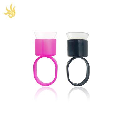China Permanent Makeup Pigment Ring With Sponge Tattoo Ink Cups Microblading Accessories for sale