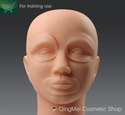 Κίνα Επαναχρησιμοποιήσιμο μόνιμο δέρμα πρακτικής Makeup προμηθευτών φύλλων πρακτικής της Κίνας makeup, μαλακό κεφάλι μανεκέν Makeup προς πώληση
