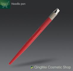 China Rose Red Cosmetic Microblading Eyebrow Embroidery Pen Microblading Hand Tool for sale