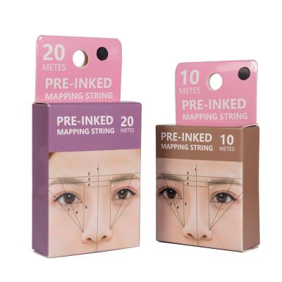 China 10M 20M Microblading Pre Inked Mapping String Thread Eyebrow Measure Positioning Tools en venta