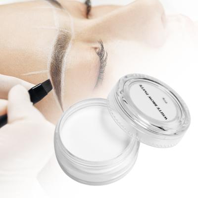 China ODM 10g White Brow Paste Secure Eyebrow For Microblading Lip for sale