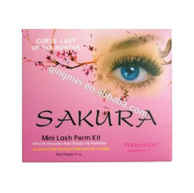 China 14.3*12.7*2.5 Cm Pink  Highly Professional Permanent Eyelash Perm Curl Kit With 4 Perming Solution for sale