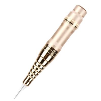 China 10V Gold Rotary Makeup Tattoo Machine / Semi Permanent Makeup Pen For Eyebrow And Lip for sale