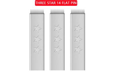 China 7 / 14 Pins MTS Microblading Shading Needles Manual Tattoo Pen Double Star for sale