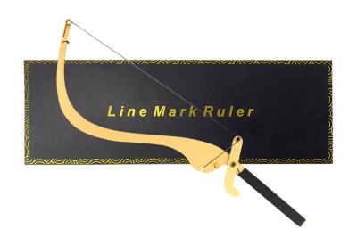 中国 金の永久的な構造の眉毛測定用具のMicrobladingのステンシル入れ墨はmicroblading定規を供給する 販売のため