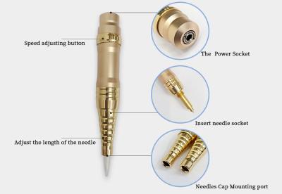 China Professional Permanent Makeup Machine Copper shell Material Beauty Makeup Eyebrow Tattoo Pen Machine OEM for sale