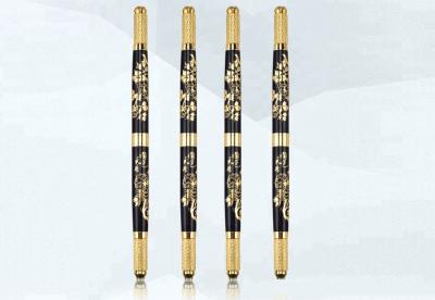 China Stainless Steel Handle Disposable Microblading Tattoo Pen With Blade 135mm Length for sale