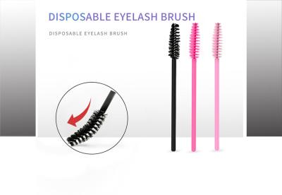 China Plastic OEM Disposabl Mini Eyelash Brush Eyelash Curl Brush Eyelash Comb Eyebrow Makeup Tools Accessories for sale