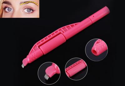 China Hot sale disposable microblading pen 3D permanent makeup eyebrow lips eyeliner manual tattoo pen with 14pin blade for sale