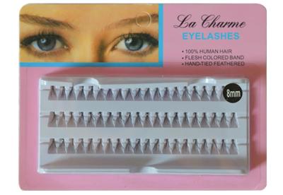 China Factory Price 60pcs/Set 8/10/12 mm Lashe Black Natural Fake False Eyelash Long Cluster Eyelash Extension Makeup for sale