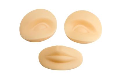 中国 良質の安い価格3Dのシリコーンは永久的な入れ墨の構造の訓練所のための目そして唇を搭載するモデル頭部をアンインストールする 販売のため