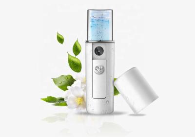 China Mini Wireless Nano Facial Spray Humidifier Steamer Protable USB Rechargeable Fan cooler for sale