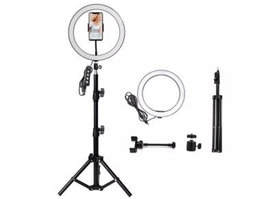 China 160CM 3 colors Extendable Tripod Stand Selfie Ring Light With Cell Phone Holder for sale