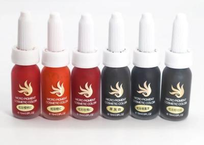 China Lip Natural Plants Permanent Makeup Tattoo Ink 15ml Glass Bottle for sale