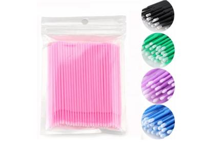 China Disposable Cotton Stick Tattoo Eyelash Extension Cleaning Stick Cotton Swab 100 pcs/pack for sale