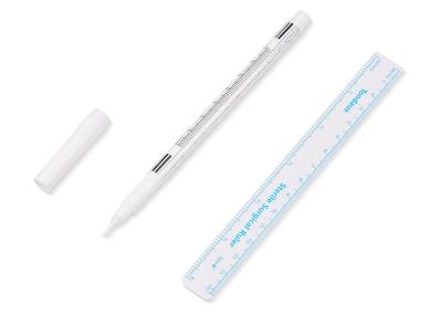 China 12g White Waterproof Eyebrow Marker Pen For Tattoo Positioning for sale