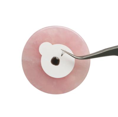 China Tenedor superficial liso del soporte de Jade Stone Glue Pallet Pad del rosa para la extensión de la pestaña en venta