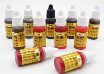 China Red / Brown Permanent Makeup Eyelash Color Ink Pigments No Smell Long Lasting for sale