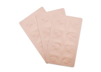 China Silicone 26.1*15.1*0.15cm Washable Permanent Makeup Practice Skin for sale