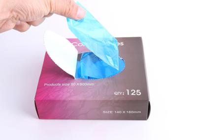 中国 プラスチック入れ墨クリップ コード カバーは5*80cmの125pcs青い色にスリーブを付ける 販売のため