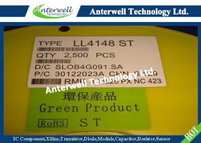 中国 LL4148高速スイッチング・ダイオードSMD LEDのダイオードの表面の台紙のケイ素の平面のダイオード 販売のため