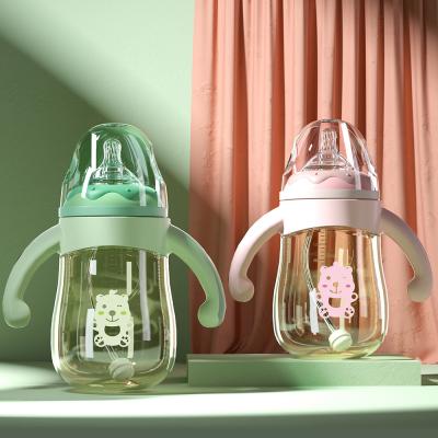 China BPA Free New Baby Feeding Bottle Milk Cartoon PP Water Bottle For Babies for sale