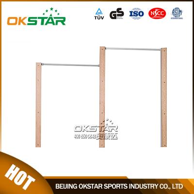 China outdoor fitness equipments WPC materials based outdoor exercise machine uneven bar for sale
