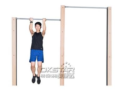 China outdoor fitness equipments WPC materials based outdoor exercise machine chin up bar for sale