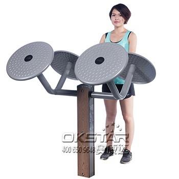 China outdoor fitness equipment Park Wood outdoor Exercise Equipment Tai Chi Spinner  For Arm Training for sale