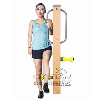 China outdoor fitness equipments WPC materials based leg massager for sale
