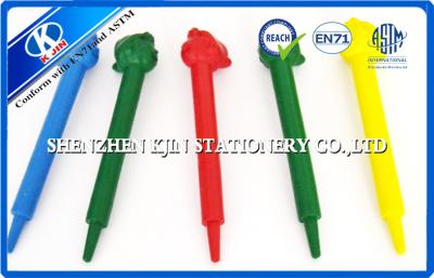 China Custom Doll Shpaped Safe Babies Crayons / Eco Crayons For Painter Blue Red Green Yellow for sale