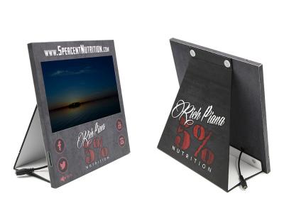 China Custom design Cardboard display with video screen for retail stors product video advertising for sale