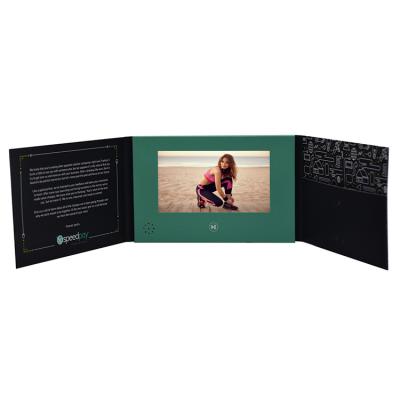 China 7 inch lcd screen video brochure invitation cards video wedding video invites for sale